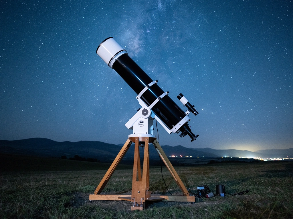 Explore Scientific Dobson-Teleskop auf dunklem Beobachtungsfeld