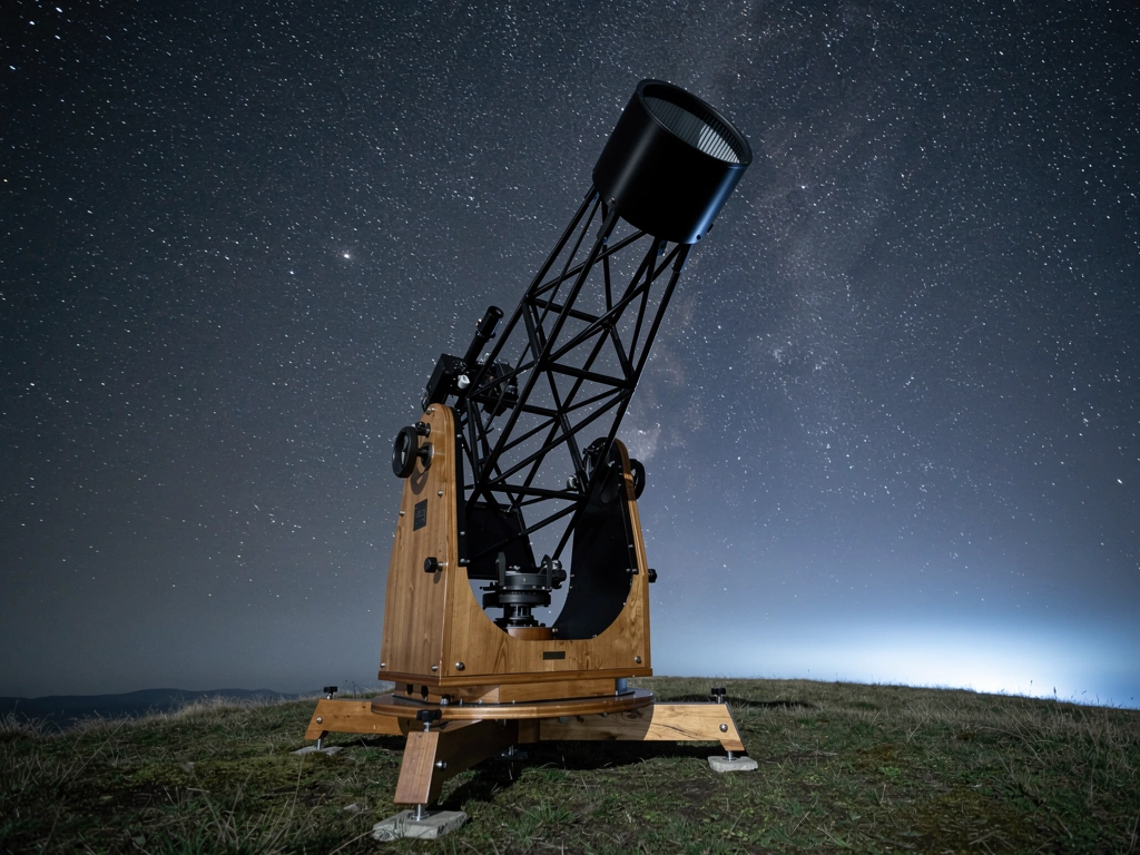 Taurus Gitterrohr-Dobson unter dem Sternenhimmel