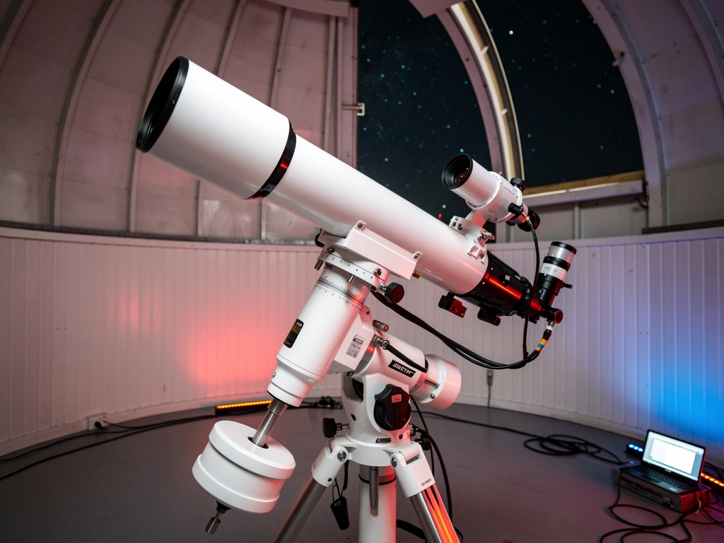 TS Optics Astrograph auf äquatorialer Montierung für Deep-Sky-Fotografie